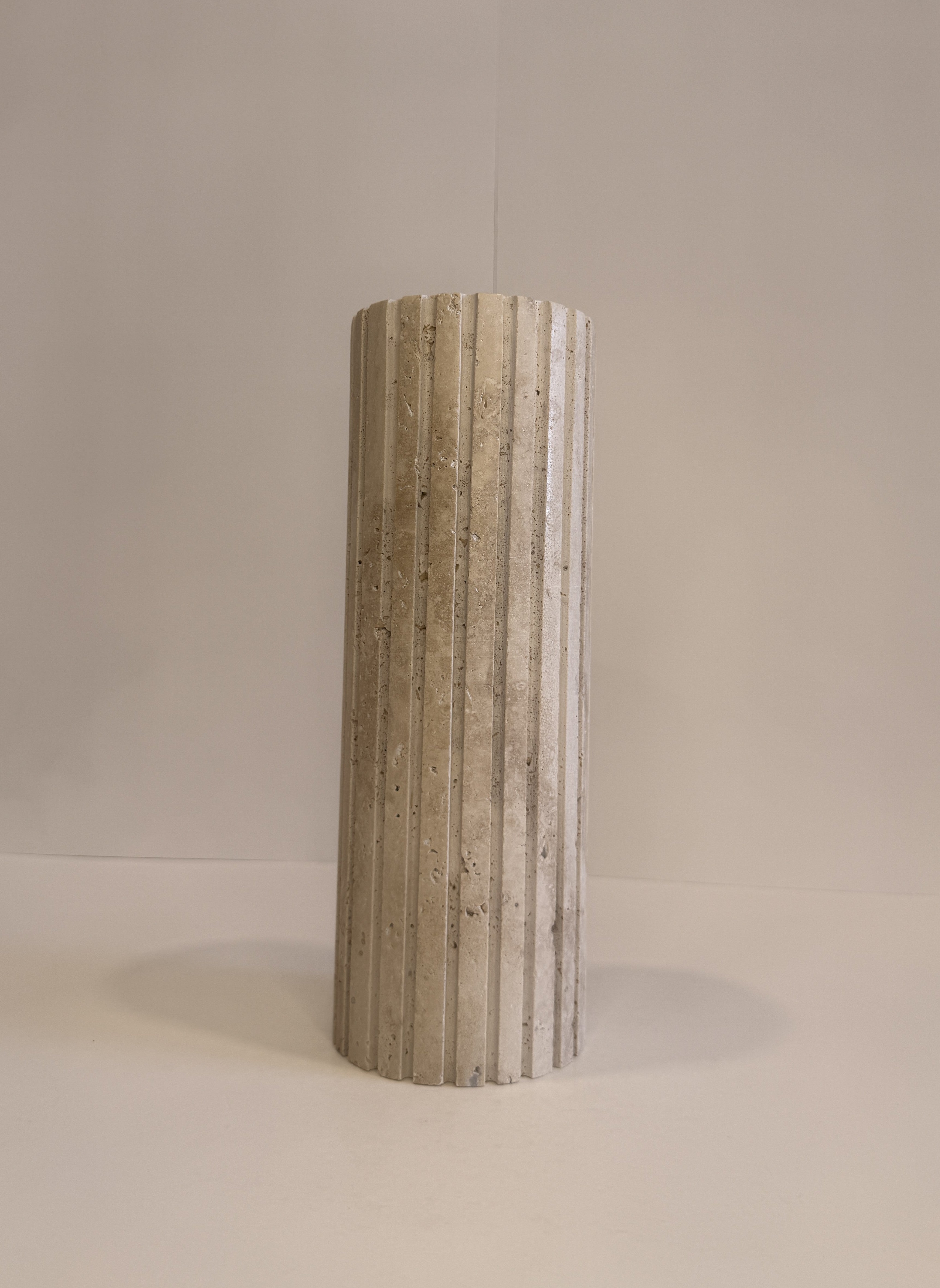 Travertine Stem Vase — detail view 10