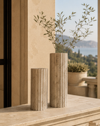 Travertine Stem Vase — detail view 12