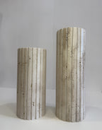 Travertine Stem Vase — detail view 1
