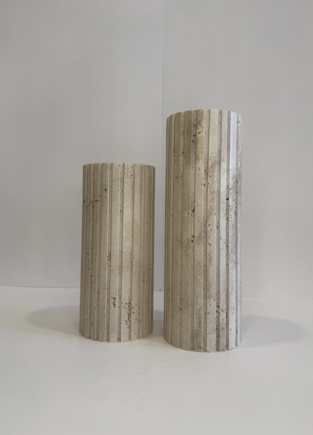 Travertine Stem Vase — detail view 5