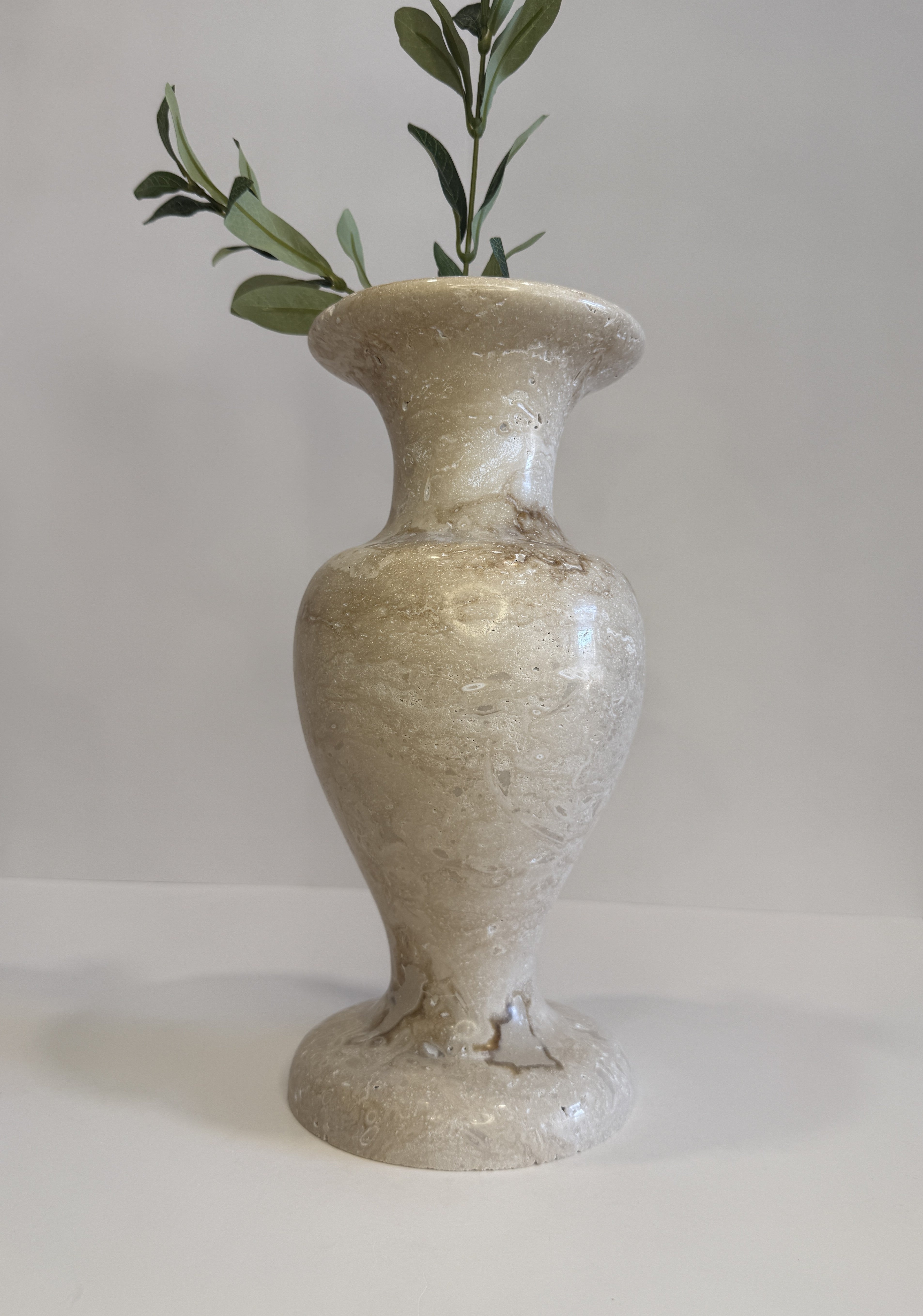 Handmade Marble Pillar Vase — detail view 4