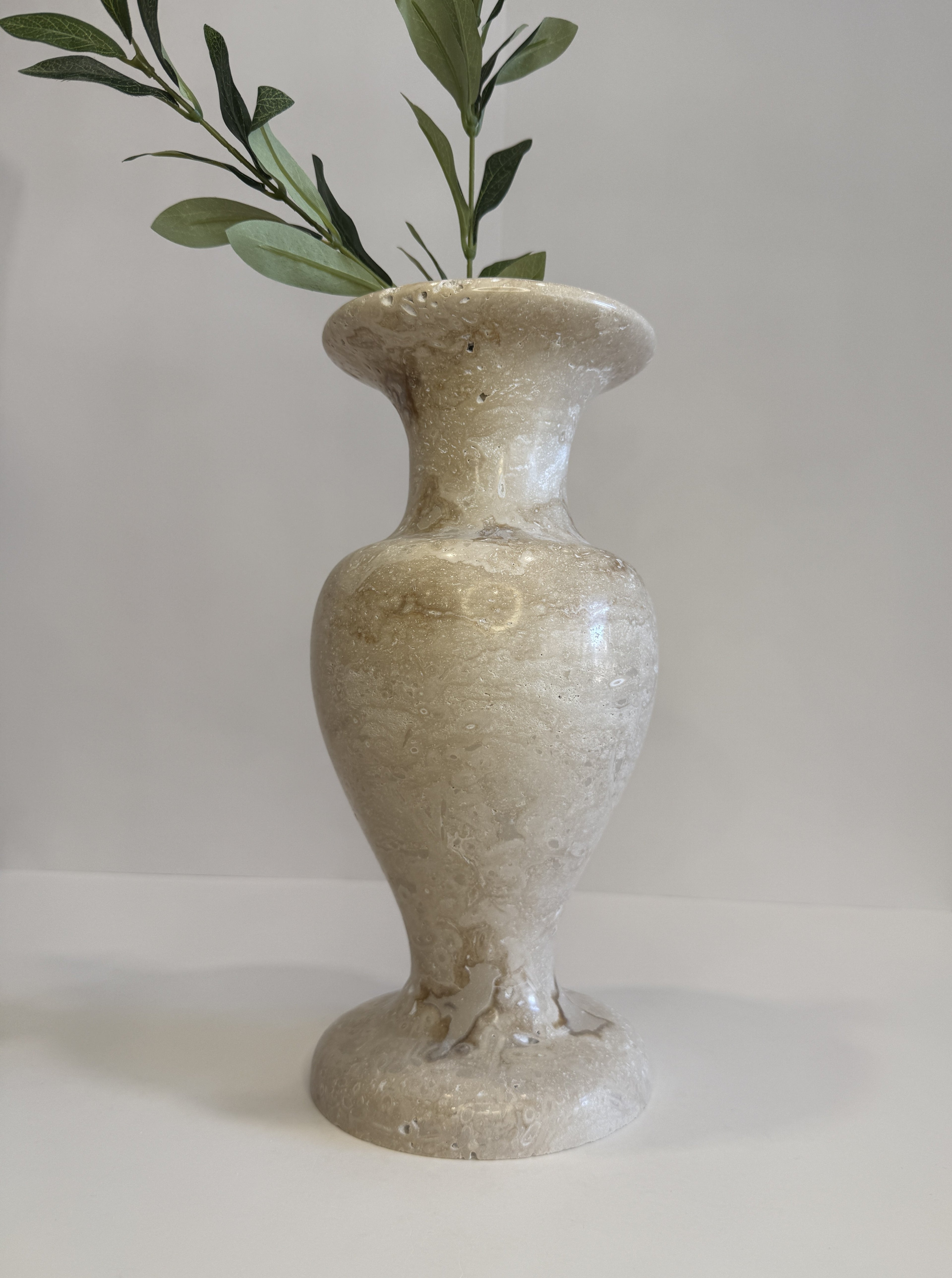 Handmade Marble Pillar Vase — detail view 6