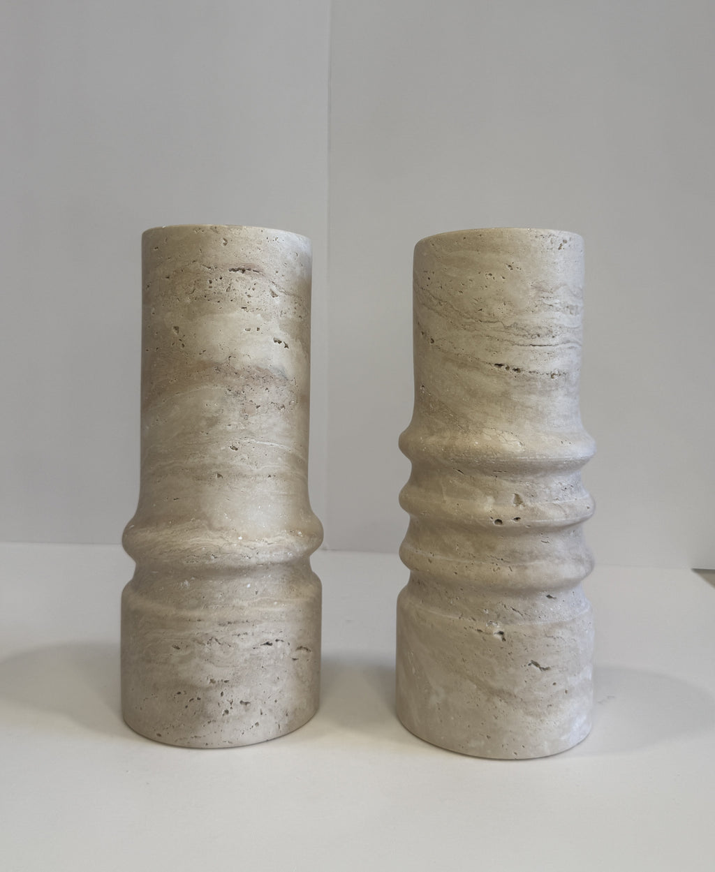 Handmade Marble Stem Vase — detail view 1