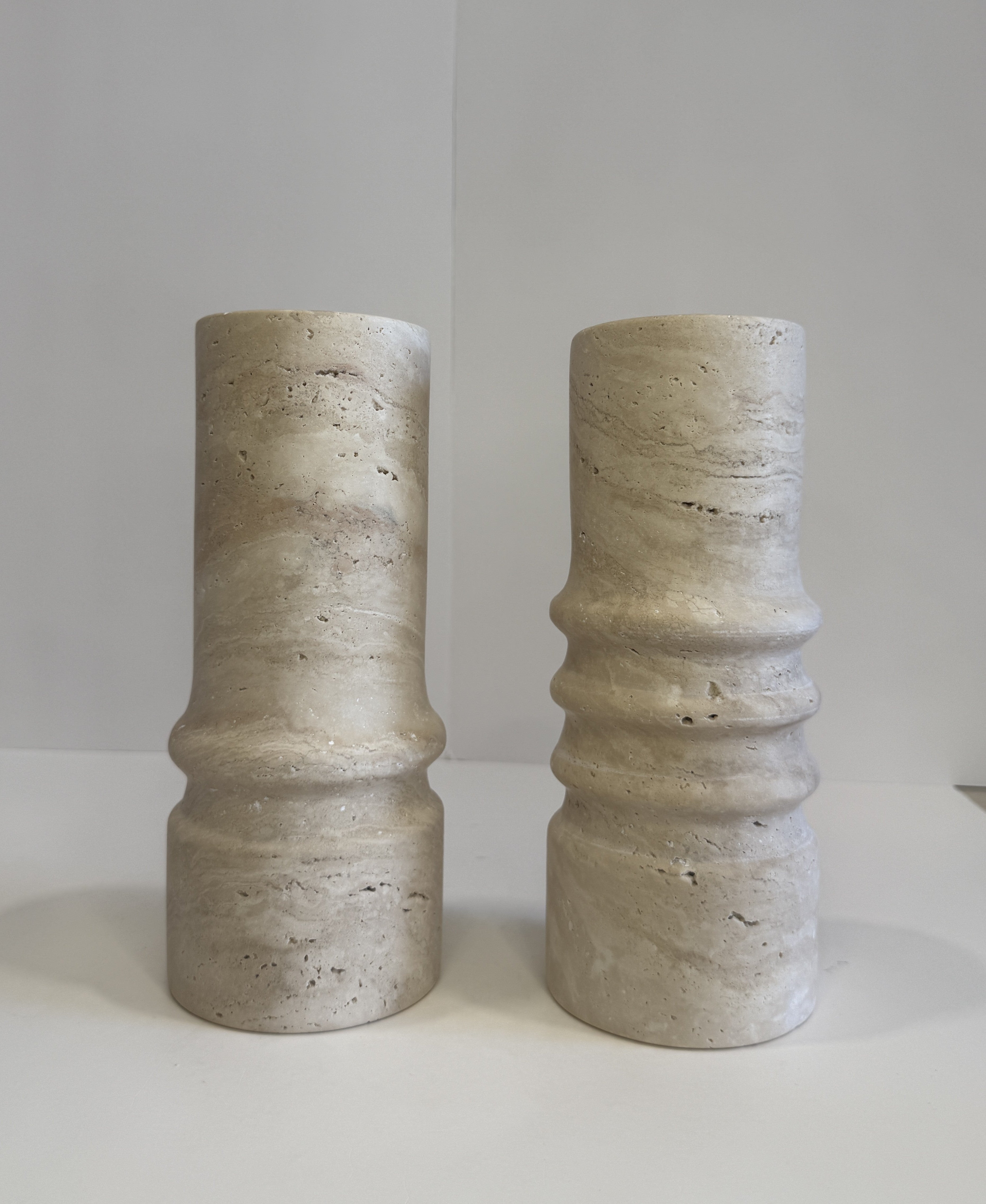 Handmade Marble Stem Vase — detail view 1