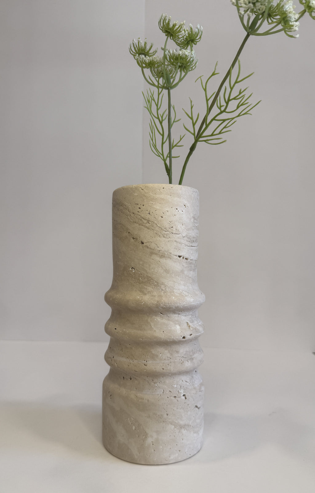 Handmade Marble Stem Vase — detail view 4