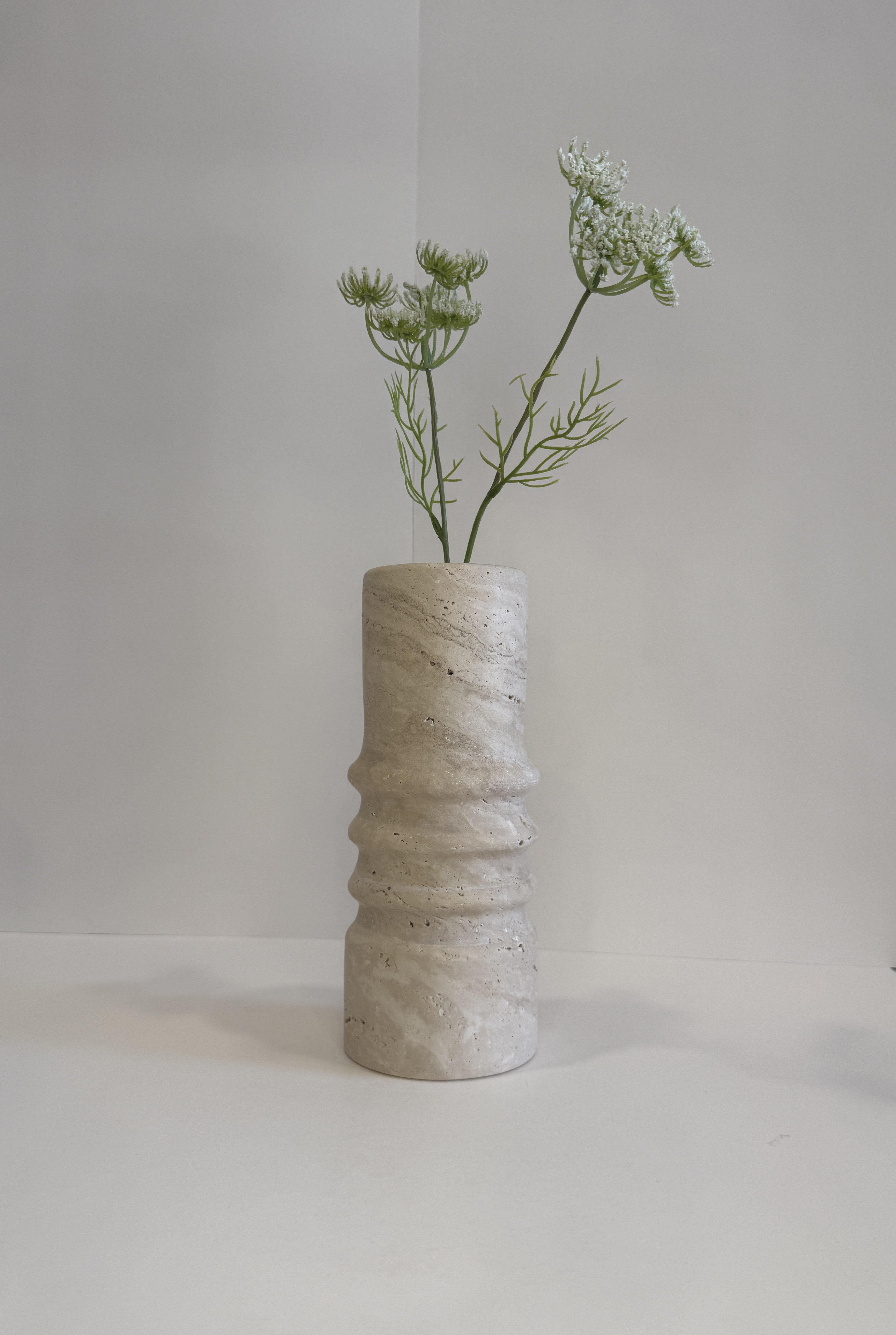 Handmade Marble Stem Vase — detail view 6