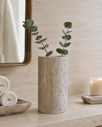 Travertine Bud Vase — detail view 4