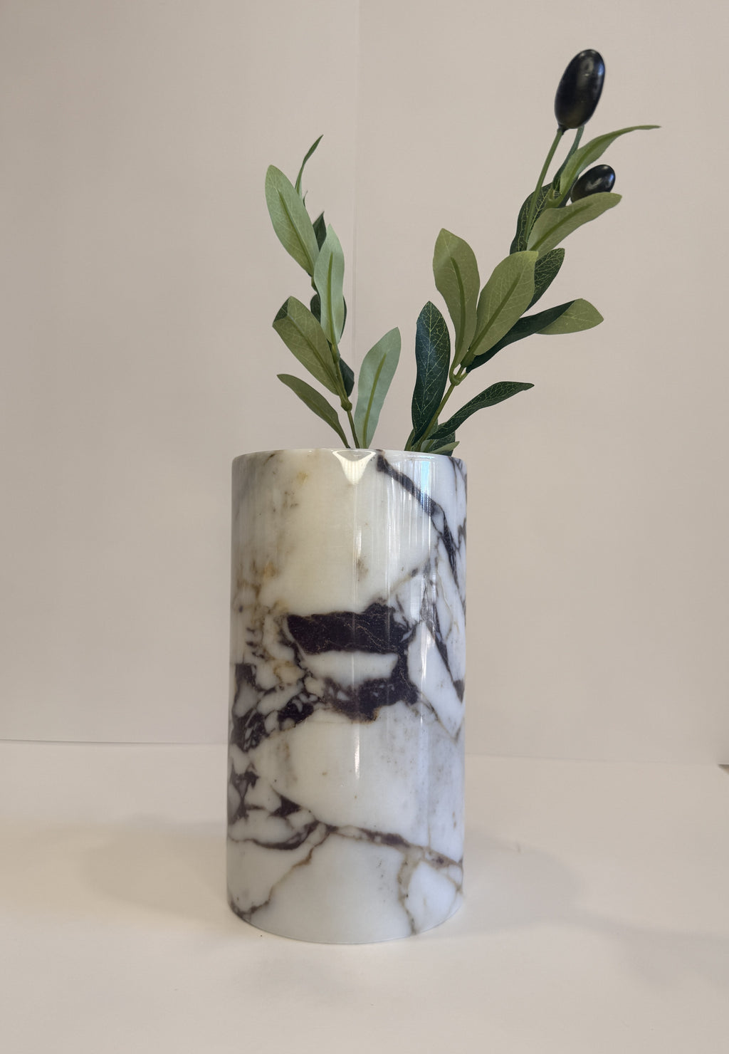Viola Flower Vase — handmade natural marble & stone décor by Moonlit Marble