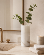 White Marble Flower Vase — detail view 13