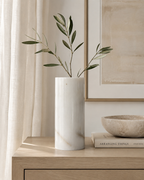 White Marble Flower Vase — detail view 14
