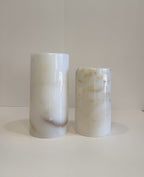 White Marble Flower Vase — detail view 1