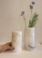 White Marble Flower Vase — detail view 4