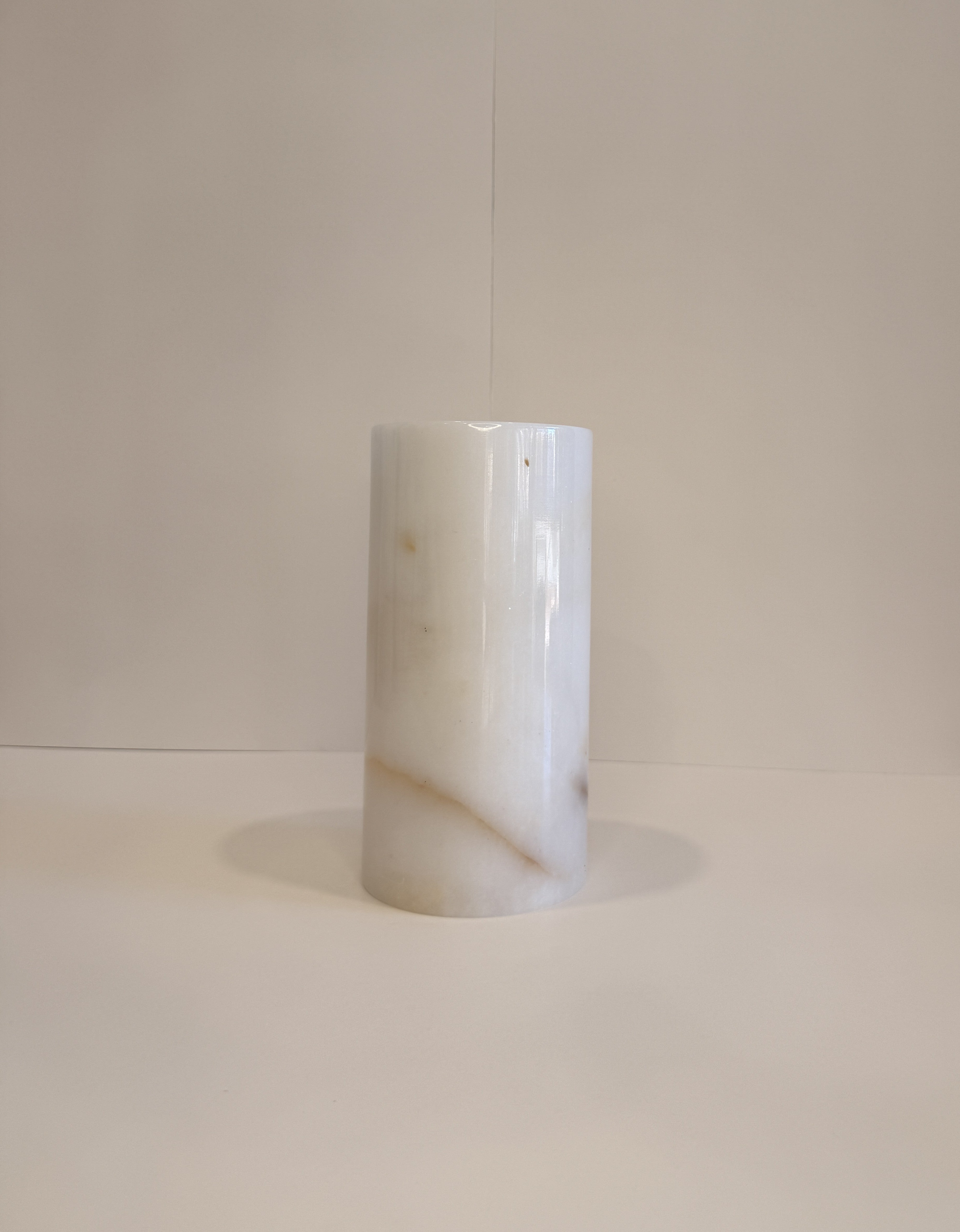 White Marble Flower Vase — detail view 6