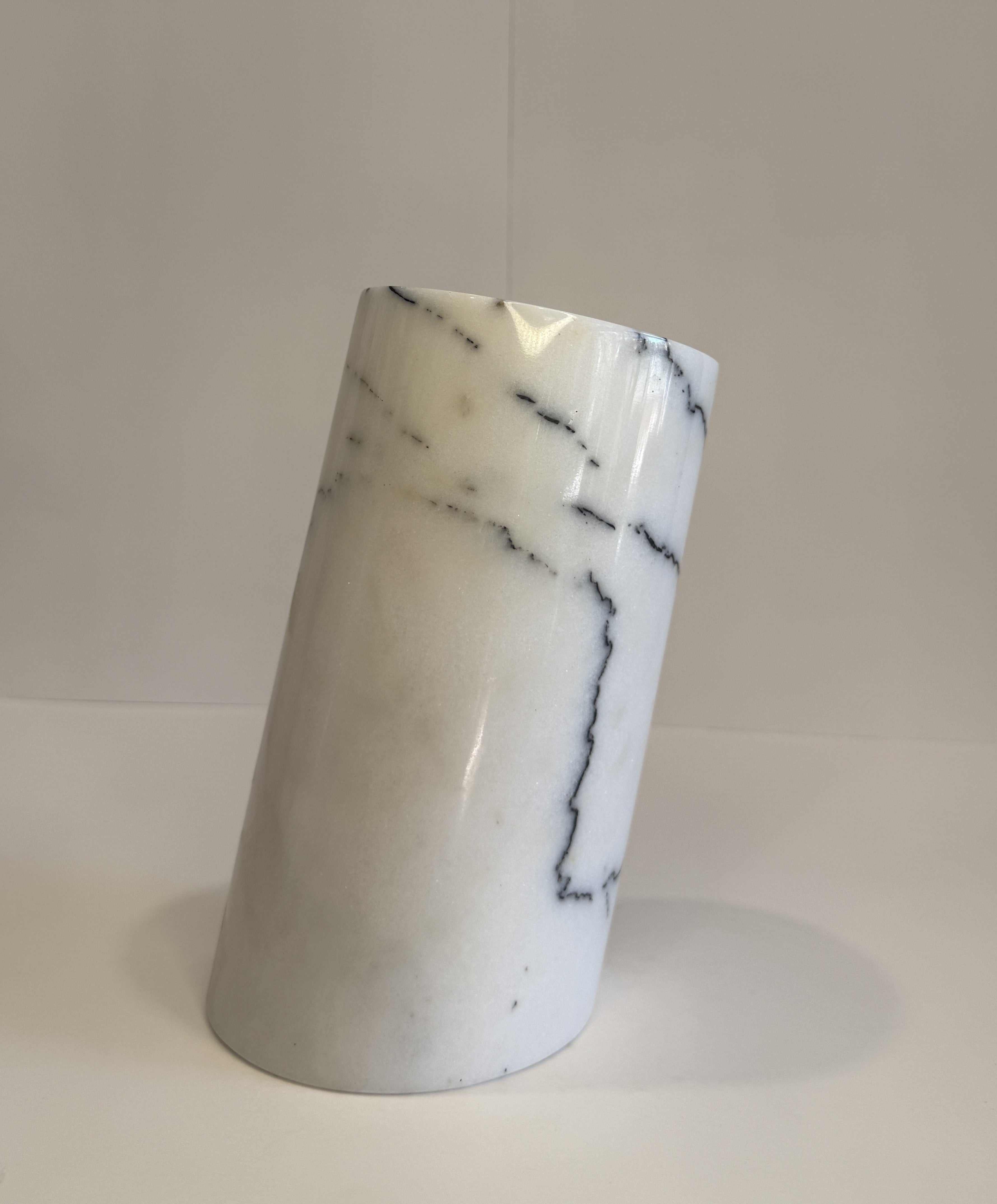 Handmade Marble Flower Vase — detail view 5