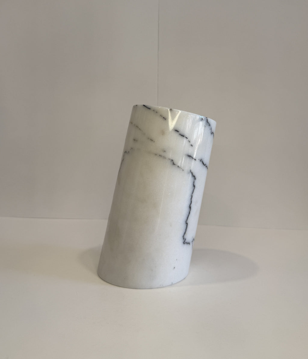 Handmade Marble Flower Vase — detail view 7
