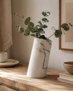 Handmade Marble Flower Vase — detail view 14
