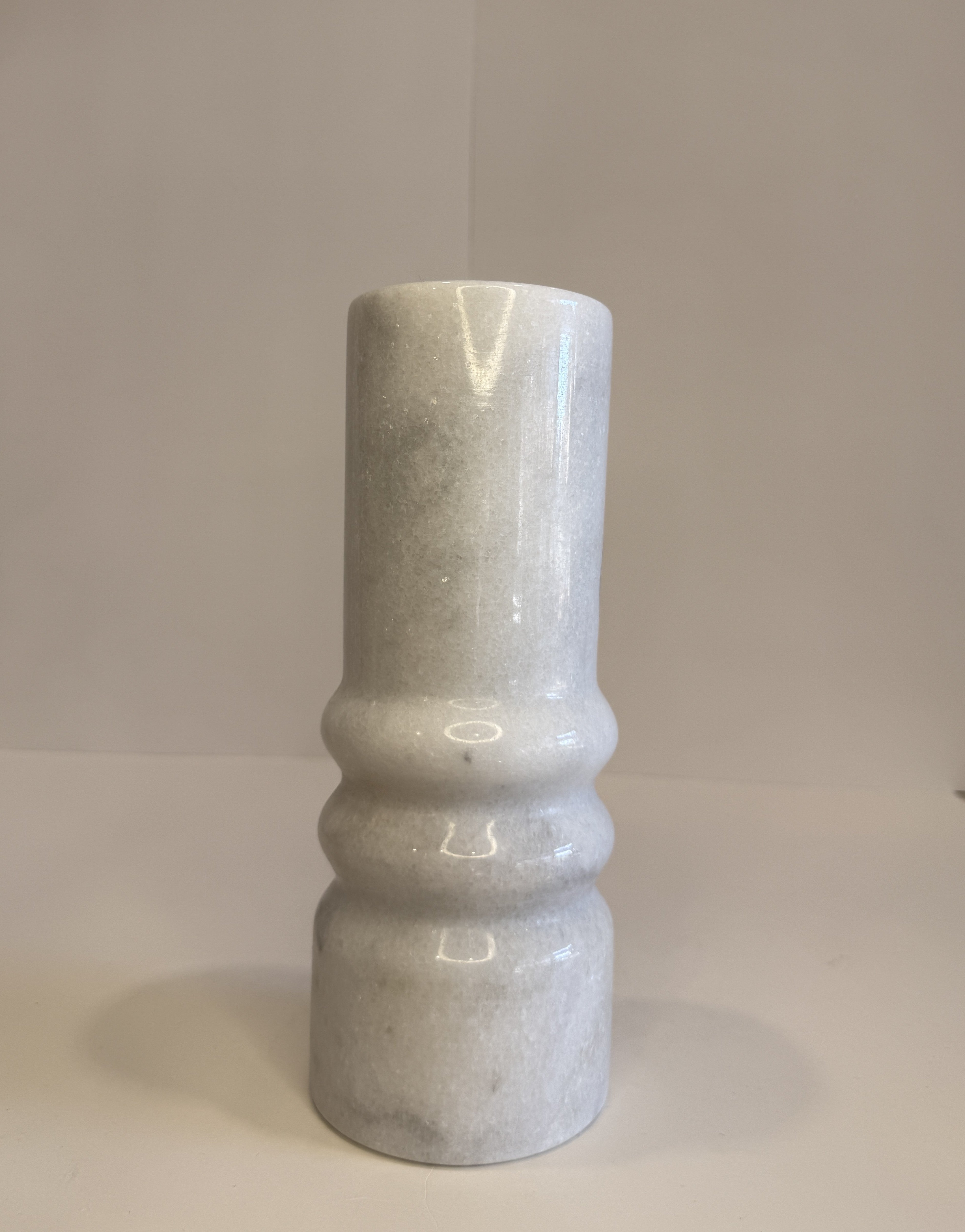 Handmade Marble Stem Vase — detail view 9