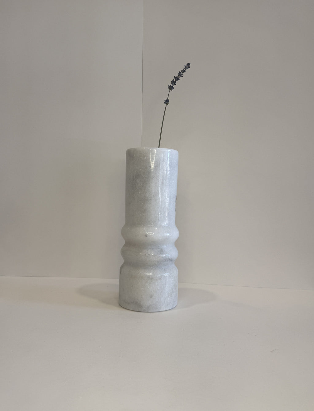 Handmade Marble Stem Vase — detail view 12