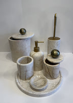 Beige Marble Complete Bathroom Set — detail view 3