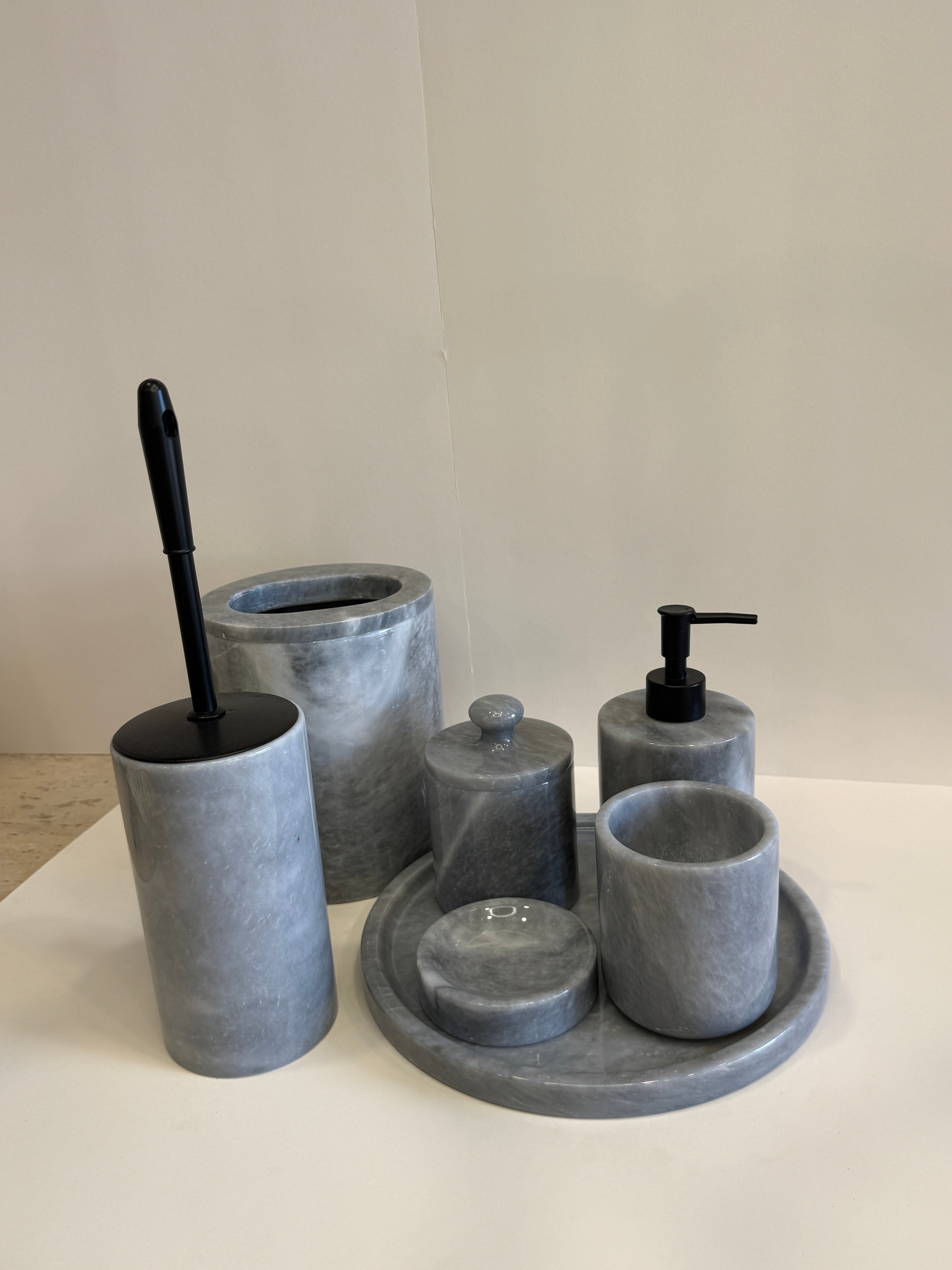Grey Marble Complete Bathroom Set — detail view 1