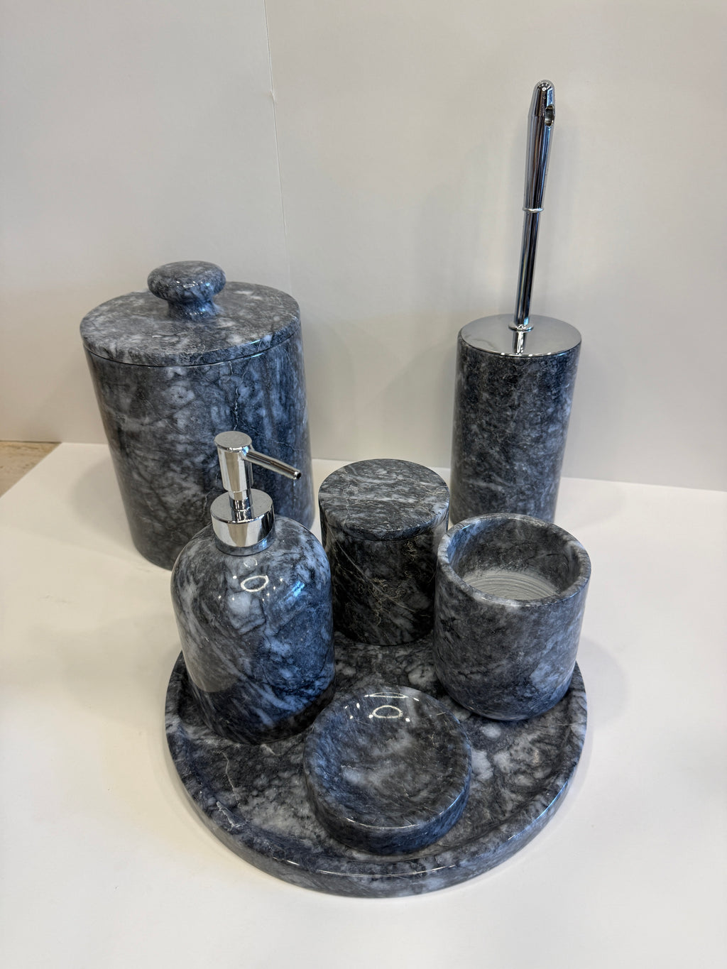Grey Marble Vanity Bathroom Set — detail view 1
