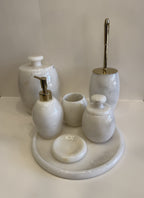 White Marble Spa Bathroom Set — detail view 1