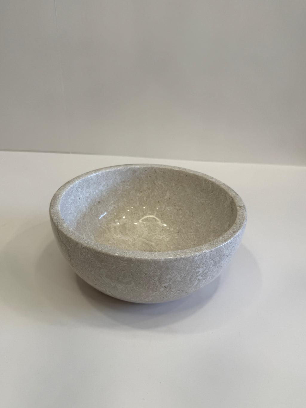 Grey Marble Decorative Bowl — detail view 1
