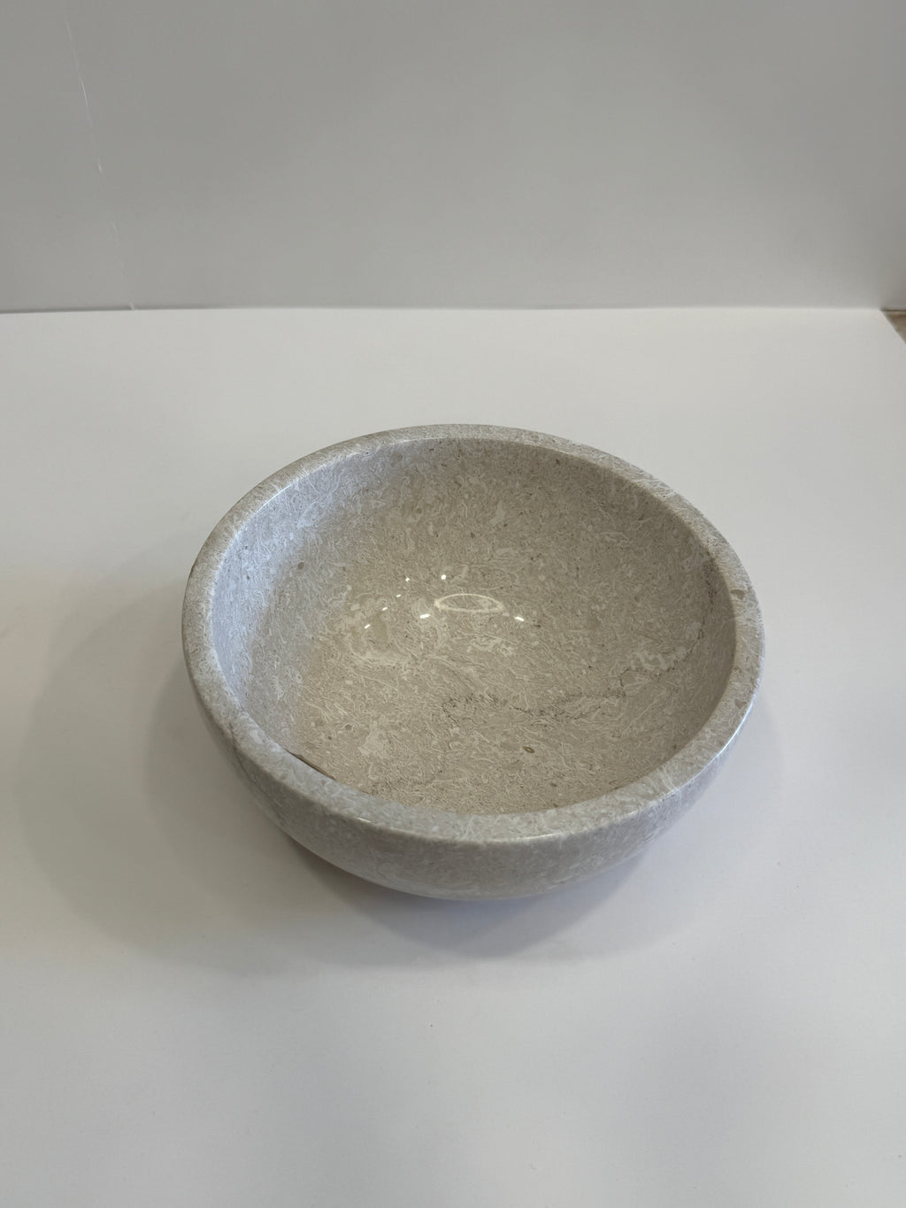 Grey Marble Decorative Bowl — detail view 2