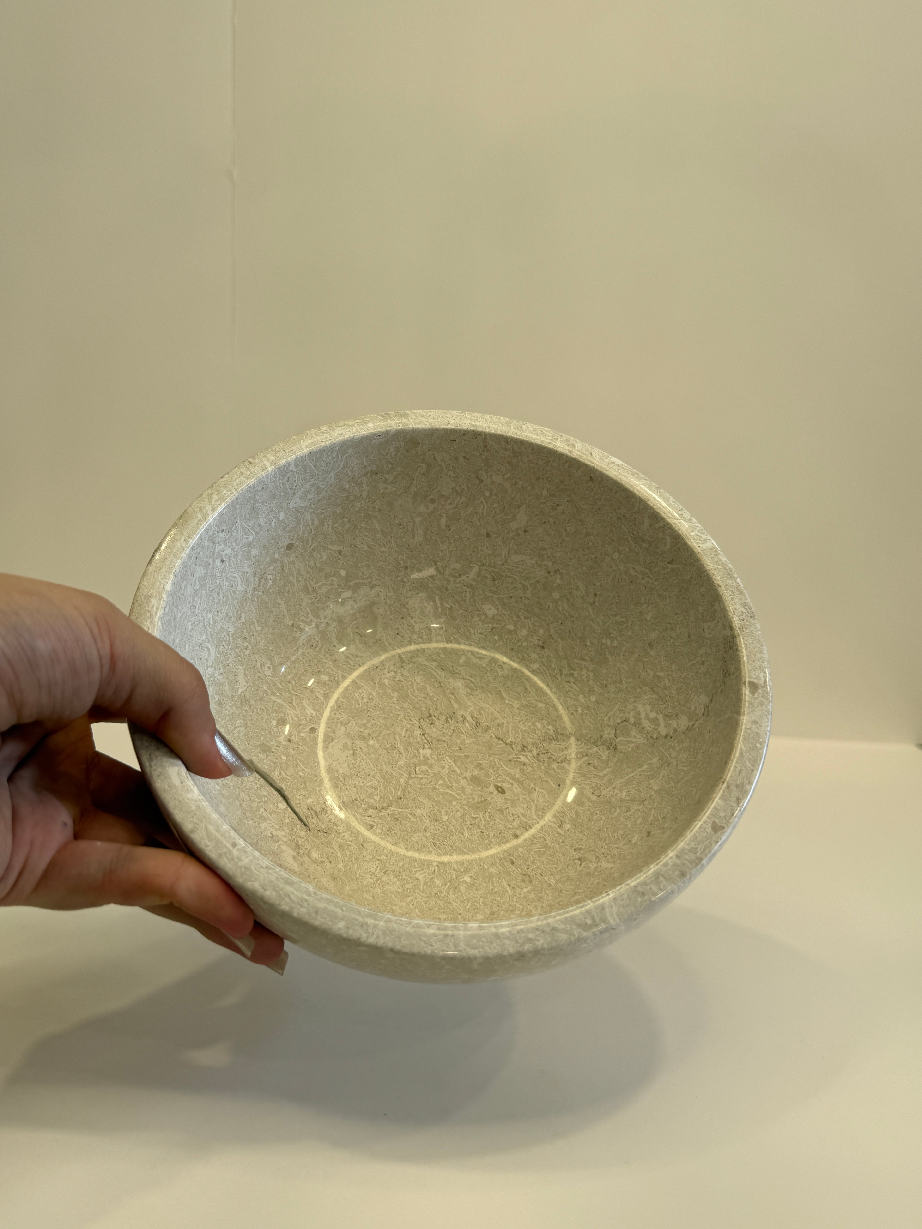 Grey Marble Decorative Bowl — detail view 4