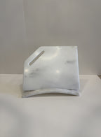 White Marble Round Serving Board — detail view 1