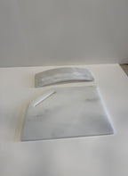 White Marble Round Serving Board — detail view 3