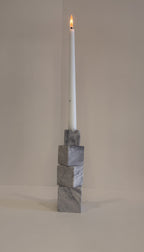 Handmade Marble Pillar Candle Holder — detail view 3