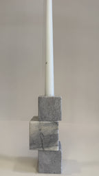 Handmade Marble Pillar Candle Holder — detail view 5