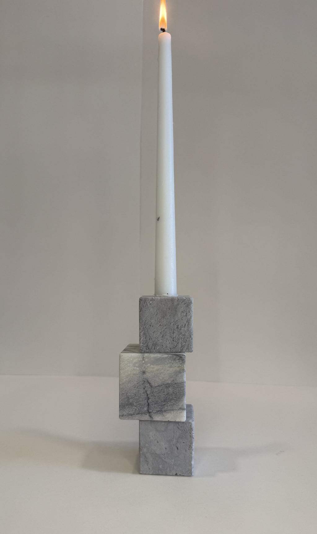 Handmade Marble Pillar Candle Holder — detail view 6