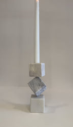 Handmade Marble Pillar Candle Holder — detail view 8
