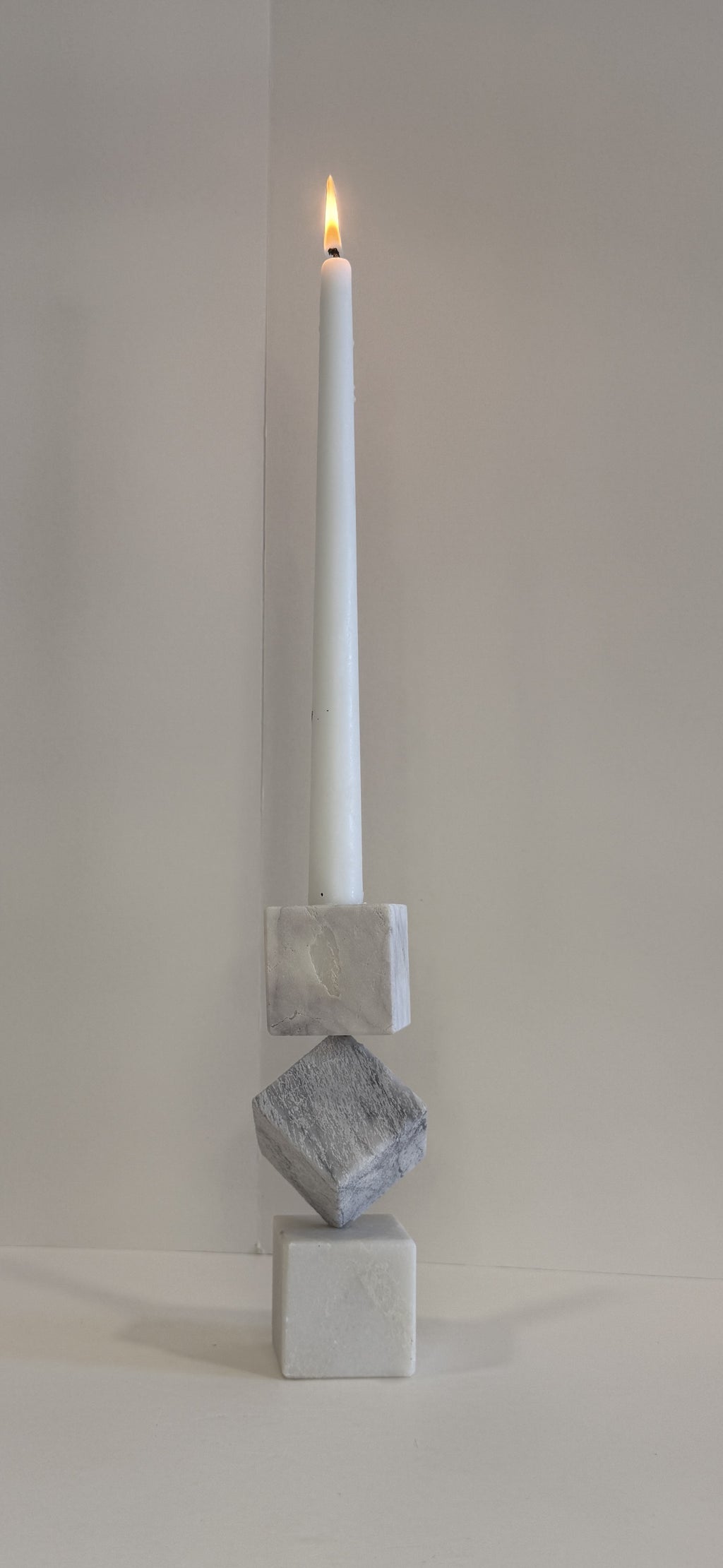 Handmade Marble Pillar Candle Holder — detail view 11