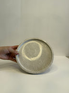 Beige Marble Compote Footed Bowl — detail view 6