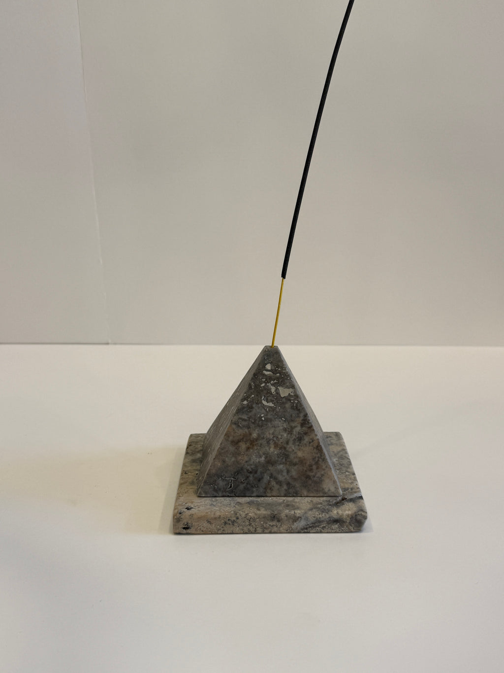 Grey Marble Stick Incense Holder — handmade natural marble & stone décor by Moonlit Marble