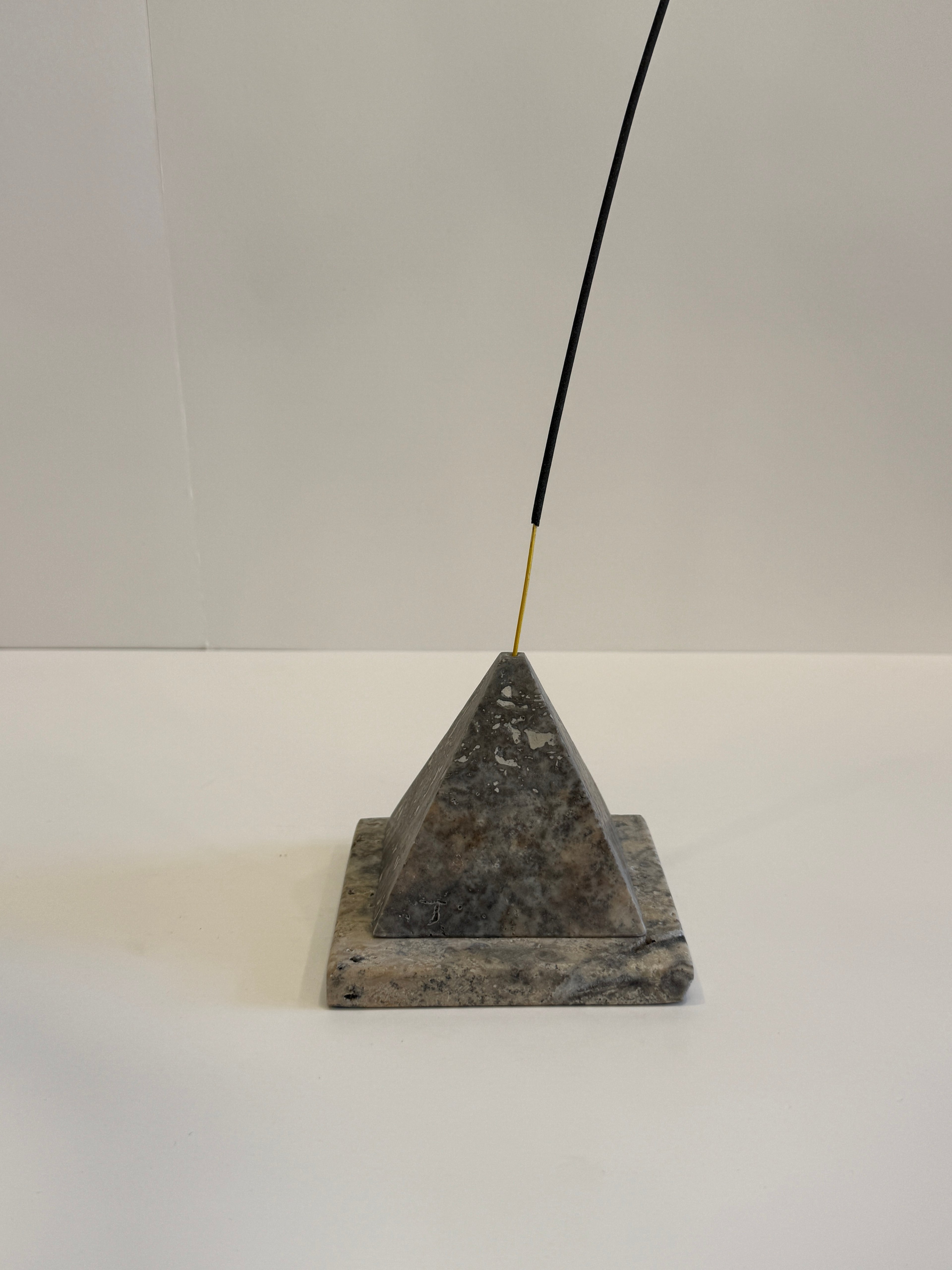 Grey Marble Stick Incense Holder — handmade natural marble & stone décor by Moonlit Marble