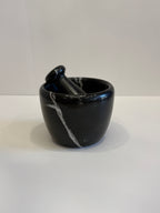 Handmade Marble Solid Mortar and Pestle — detail view 5