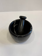 Handmade Marble Solid Mortar and Pestle — detail view 6
