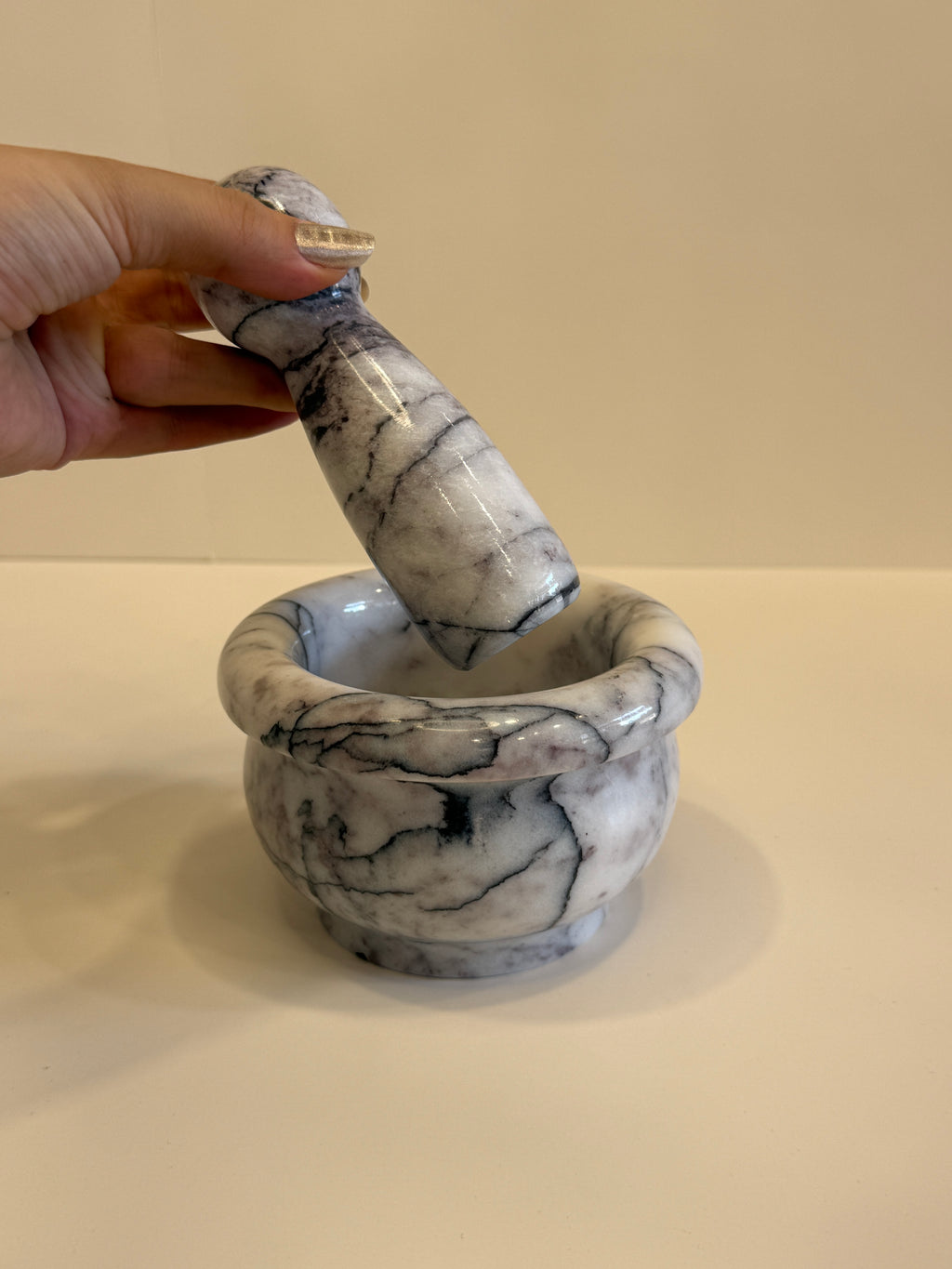 Viola Kitchen Mortar and Pestle — detail view 2