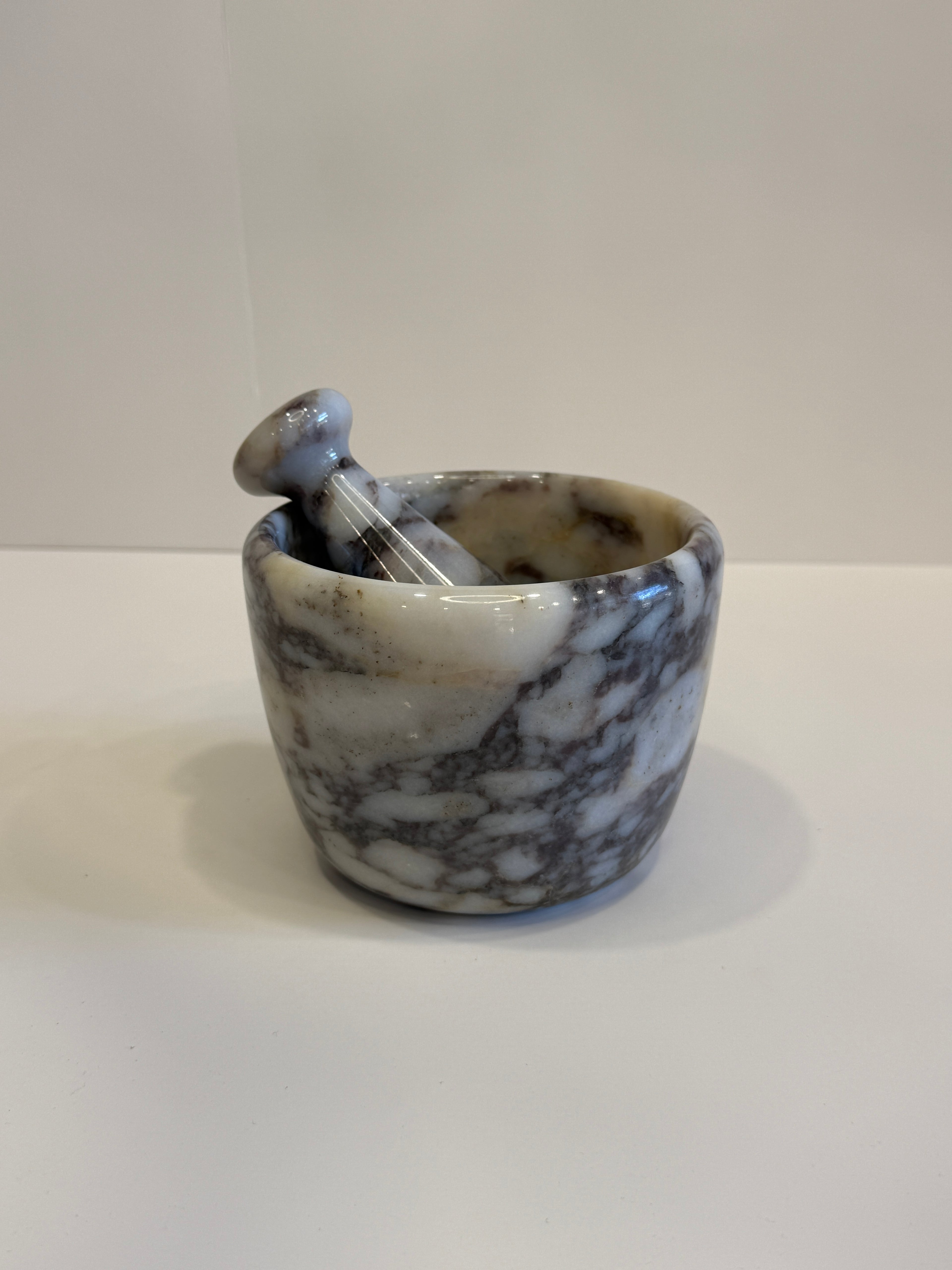 Handmade Marble Solid Mortar and Pestle — handmade natural marble & stone décor by Moonlit Marble