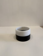 Black & White Marble Round Planter — detail view 1
