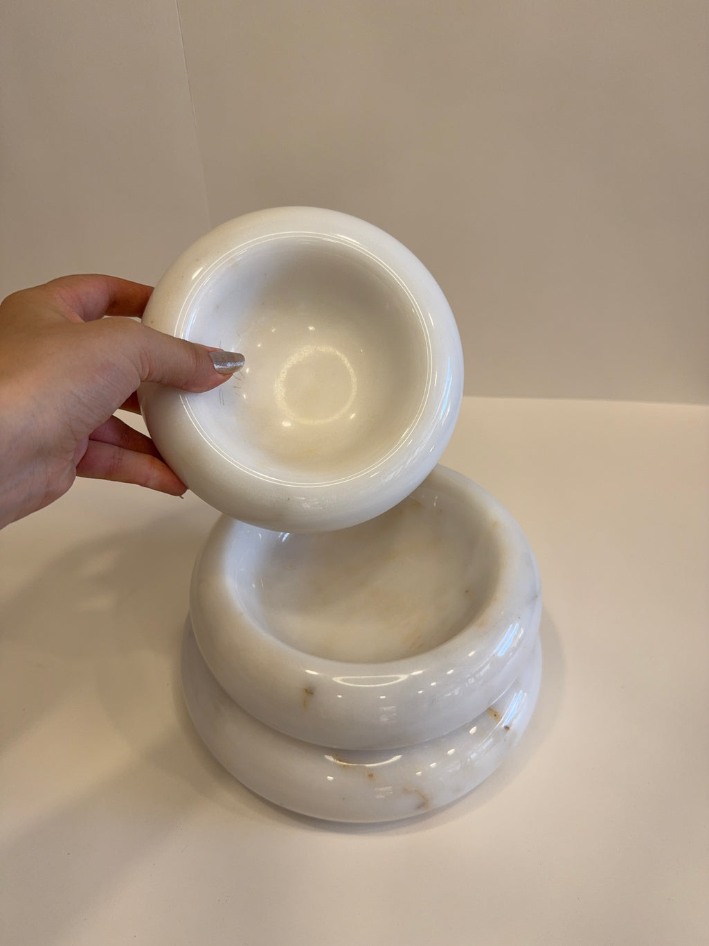 Handmade Marble Trinket Plate — detail view 8