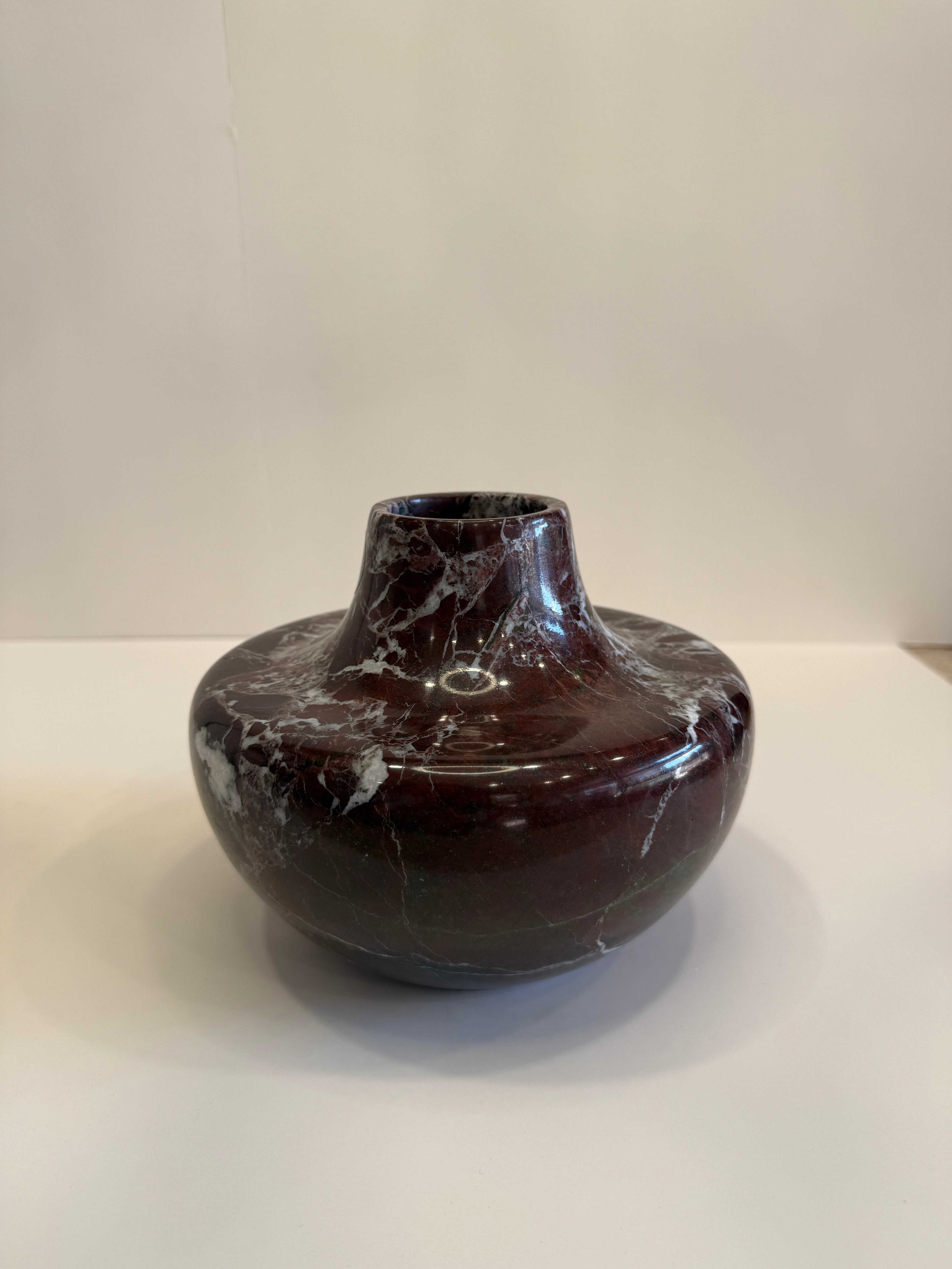 Purple Marble Bud Vase — detail view 2