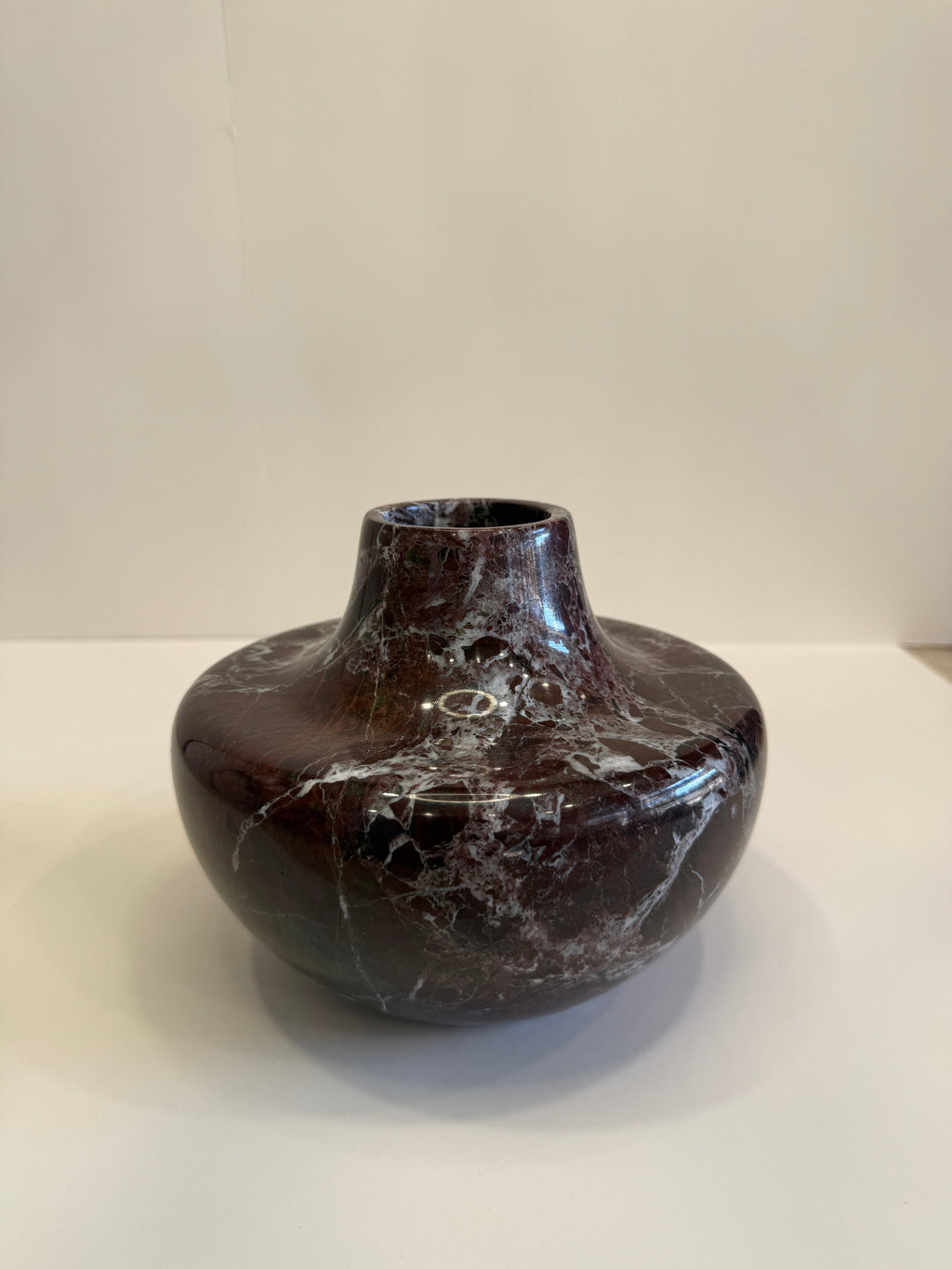 Purple Marble Bud Vase — detail view 3