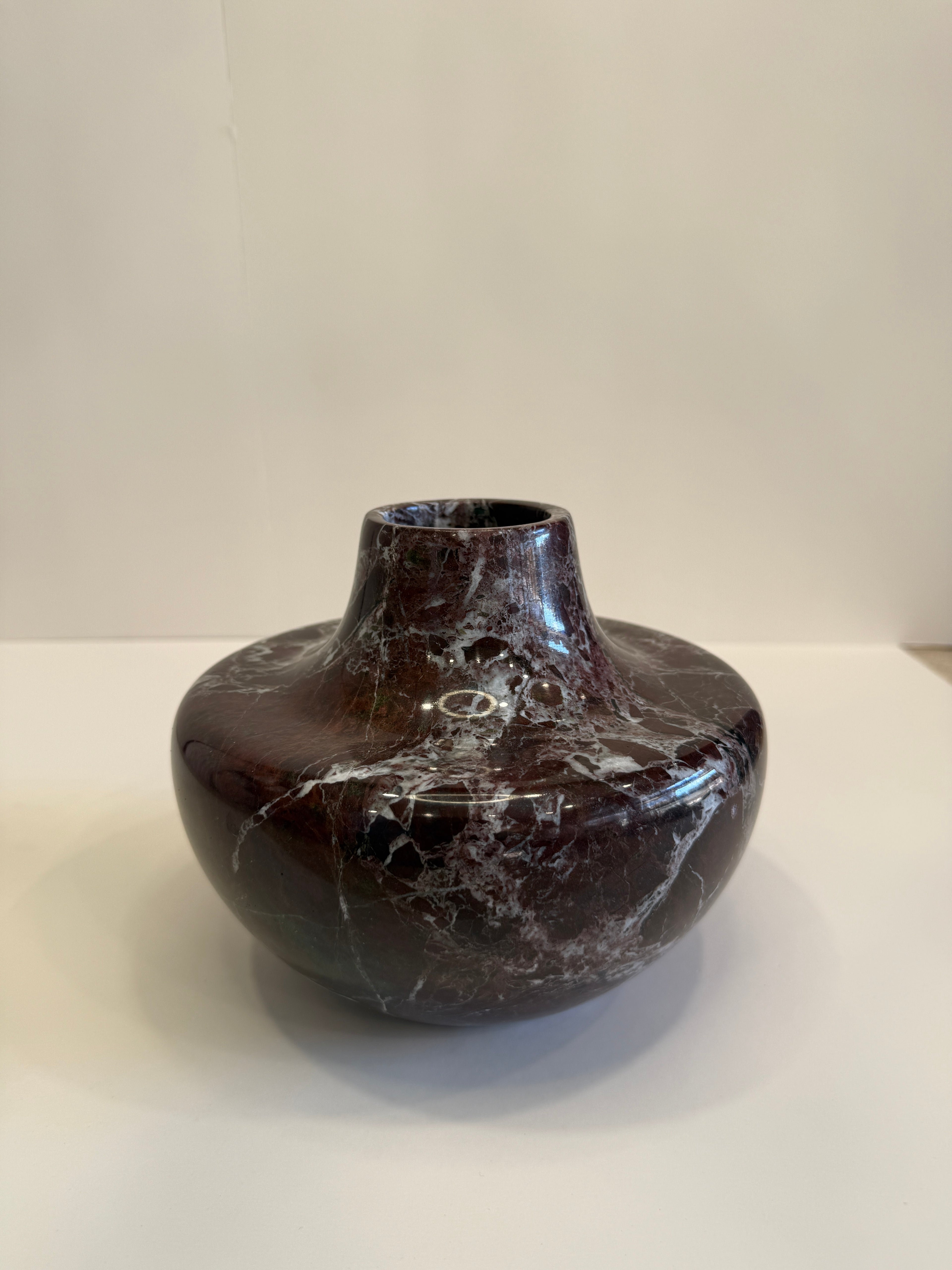 Purple Marble Bud Vase — detail view 3
