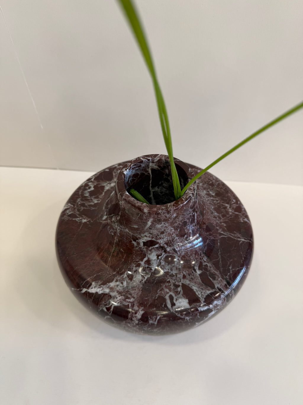 Purple Marble Bud Vase — detail view 4