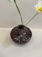 Purple Marble Bud Vase — detail view 5
